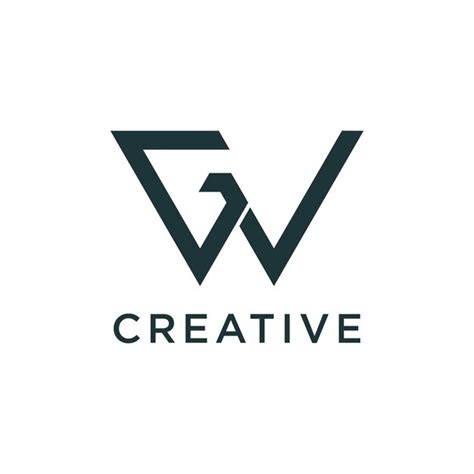 Premium Vector Letter Gw Modern Initial Creative Monogram Typography Logo