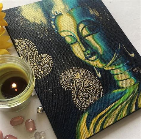 Easy Buddha Acrylic Painting Tutorial Step By Step By Artyshils Art