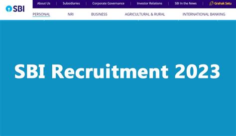 Sbi Recruitment Apply Online Post