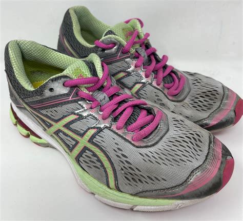 Asics Women Gt 1000 4 Running Cross Training Gray Green T5a8n D