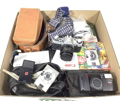 Lot - Cameras & Accessories, Canon AE-1, Digital