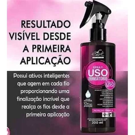 Spray Liso Obrigat Rio Protetor T Rmico Ml Em Belkit No