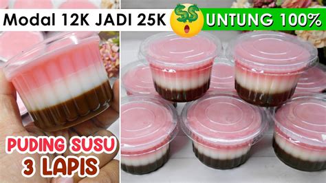 IDE JUALAN PUDING LARIS 2022 Puding Susu Lapis Kekinian YouTube