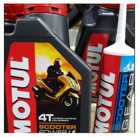 Jual PAKET OLI MESIN GARDAN MOTUL MATIC POWER LE 5W40 1L FULL SINTETIS