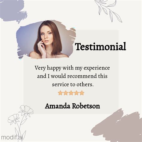 Beauty Product Testimonial Template Mediamodifier