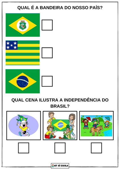 Atividades Independ Ncia Do Brasil S Escola