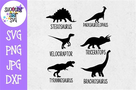 Dinosaur Icons Svg Dinosaurs With Names Svg Dinosaur Svg