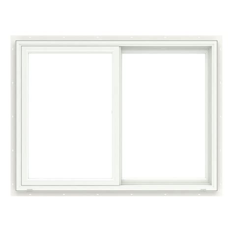 Pella Impervia Series 47 1 2 In X 35 1 2 In White Left Handed Fiberglass Sliding Window Annealed