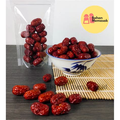 Jual Dried Red Dates Angco Jujube Kurma Cina Hong Zao Kurma Merah