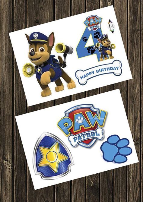 Paw Patrol Number Centerpieces Paw Patrol Centerpiece Paw Patrol