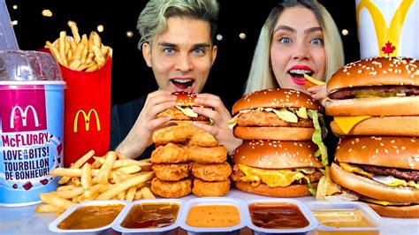 Asmr Most Popular Food At Mcdonalds Big Mac Oreo Mcflurry Nuggets