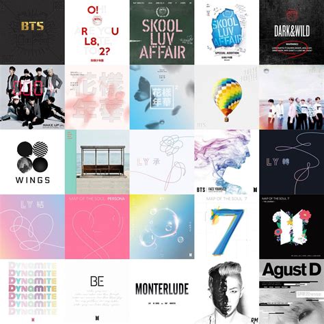 Bts Discography Album Covers Solos Etsy Australia