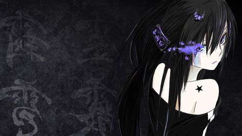 Black Anime Girl Dark Anime Hd Wallpaper Pxfuel