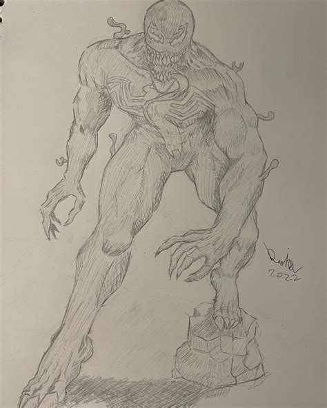 Venom Drawing I Did Last Week Rcomicbookart