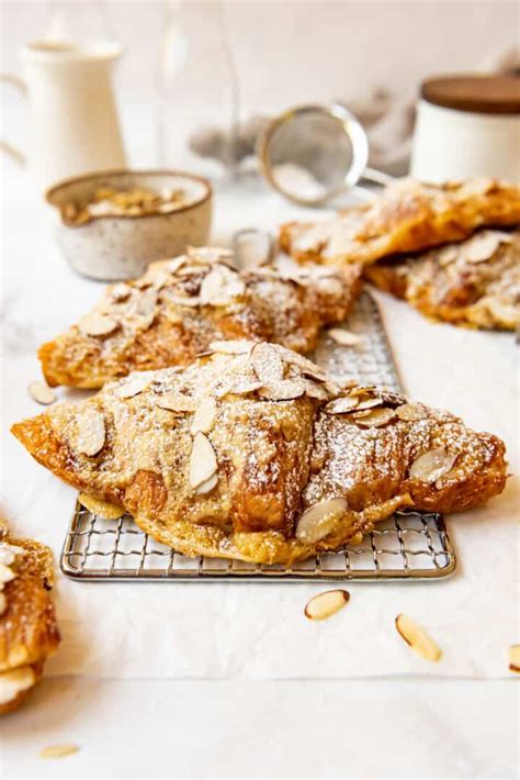 Easy Almond Croissants Using Store Bought Croissants