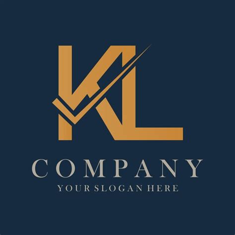 Premium Vector Kl Letter Logo Design Template Vector Creative