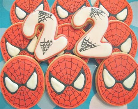 Spiderman Sugar Cookie Favors Etsy