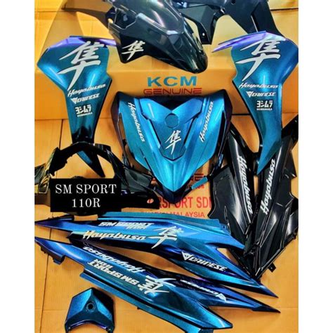 TWO TONE BLUE SM SPORT 110R SM SPORT 110E COVERSET BODY SET Shopee