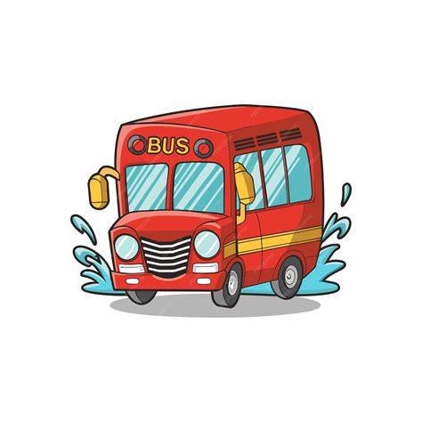 Premium Vector Bus Crash With White Background Vector