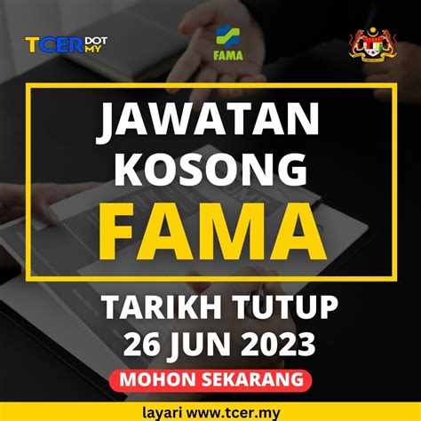 Pengambilan Banyak Jawatan Kosong Di Fama Tcer My