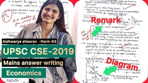 Upsc Cse Answer Writing Copy Economics Optional Aishwarya Sheoran Upsc