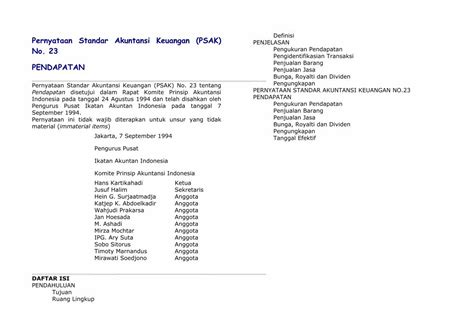 Pdf Pernyataan Standar Akuntansi Keuangan Psak No Pdf File D