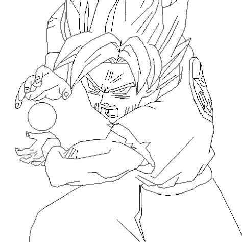 Goku Kamehameha Coloring Pages