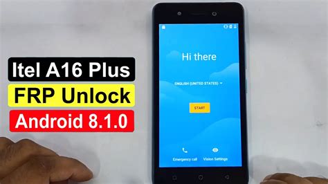 Itel A16 Plus Frp Bypass Itel A16 Google Account Verification 8 1 0