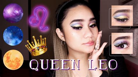 🦁 Leo ♌️ Regal Purple Royal Blue And Gold Make Up ♌️ Zodiac Sign Power