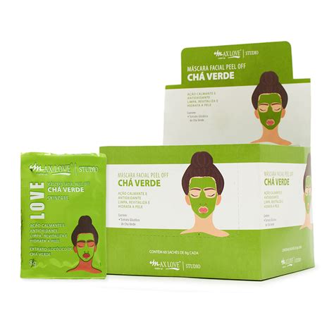 Máscara facial peel off Chá Verde Max Love 8g 60un Celia Junior