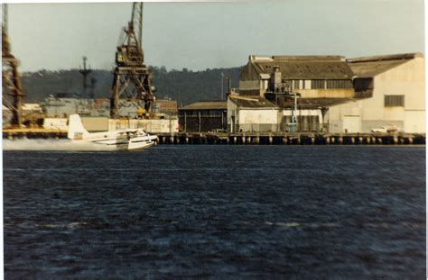 Sea Plane Landing On Newcastle Harbour Nsw Living Histories