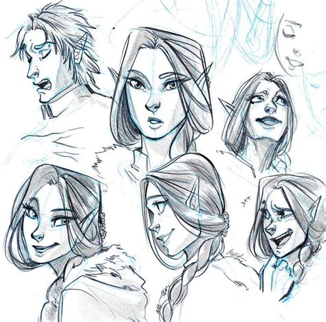 Expressions Sketch Luilin By Myed89 On Deviantart Drawing Cartoon