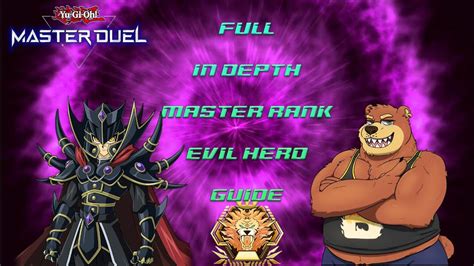 How To Learn And Destroy Master Rank With Evil Hero Yu Gi Oh Master