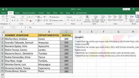 Formato Condicional Excel Youtube