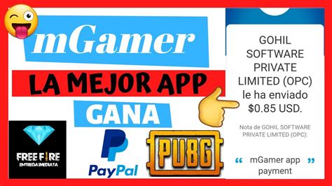 Mgamer Gana Dinero Paypal Diamantes Free Fire Pubg Lite Uc