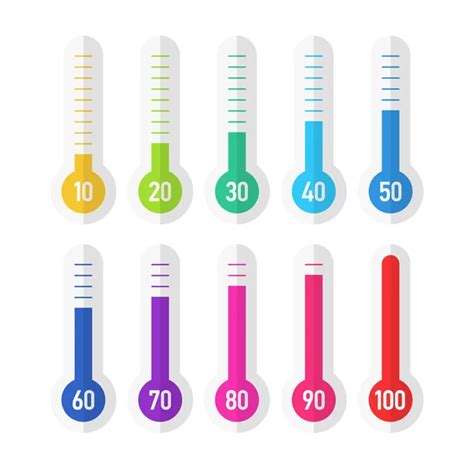 Celsius And Fahrenheit Thermometers Stock Vector Image By ©alhovik 69936955