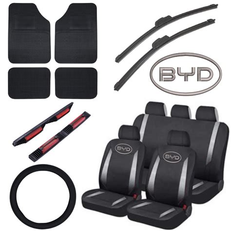 Cubreasiento Tela Plateado BYD Alfombras Regalos Autoplus Accesorios