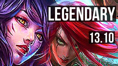 Ahri Vs Katarina Mid 13 0 6 Legendary 600 Games Kr Grandmaster