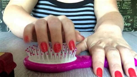 Asmr Tapping On Hair Brush No Talking YouTube