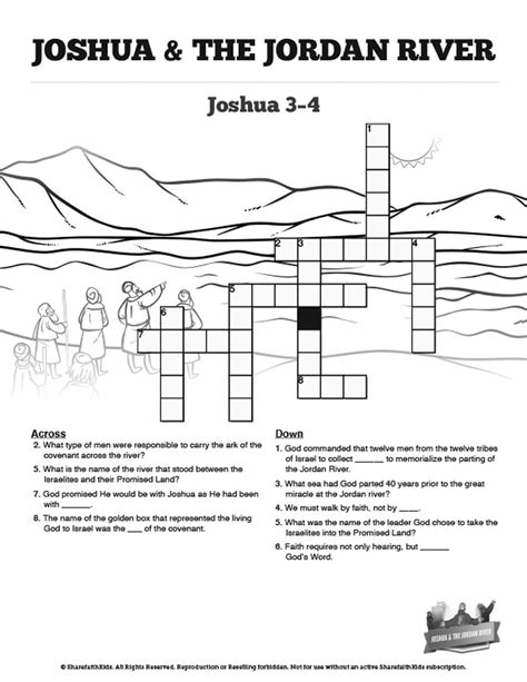 Joshua Crossing The Jordan Coloring Page – Learning How to Read