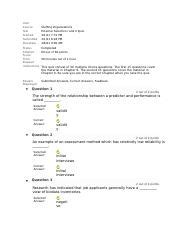 BUS 335 Week 9 I And II Quiz Docx User Course Test Started Submitted