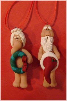 Naked Santa Ideas Clay Ornaments Polymer Clay Christmas Christmas Clay