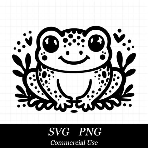 Frog Svg Frog Png Frog Hearts Svg Svg Files For Cricut Commercial