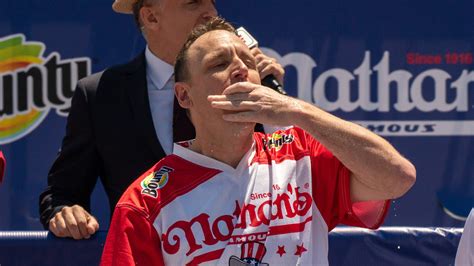 Top-10 Nathan's Hot Dog Eating Contest records for most eaten (all by Joey Chestnut)