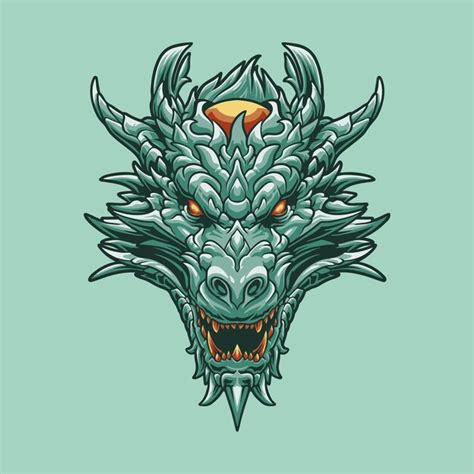 Premium Vector Dragon Head Mascot Great Illustration For Your Branding Business