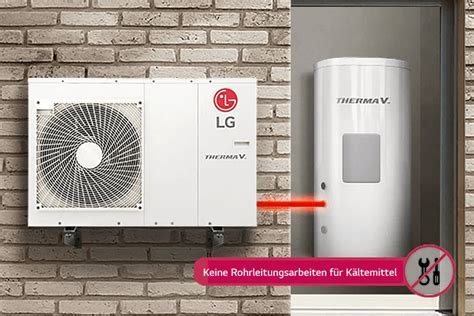 LG Luft Wasser Wärmepumpe THERMA V Monobloc S Silent R32 uniDomo