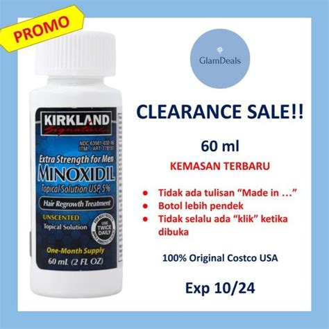 Jual Kirkland Minoxidil Ml Penumbuh Rambut Brewok Shopee