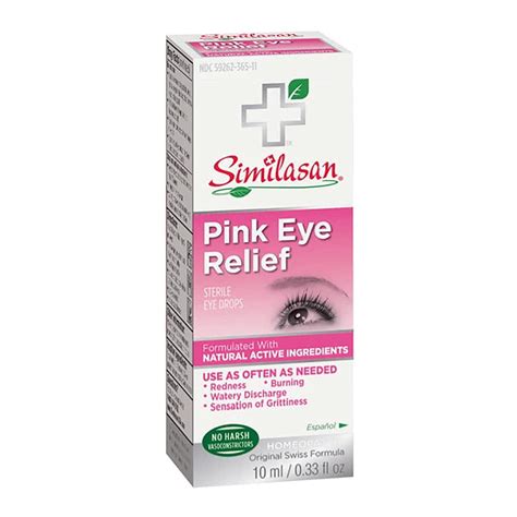 Similasan Pink Eye Relief Sterile Eye Drops 033 Oz