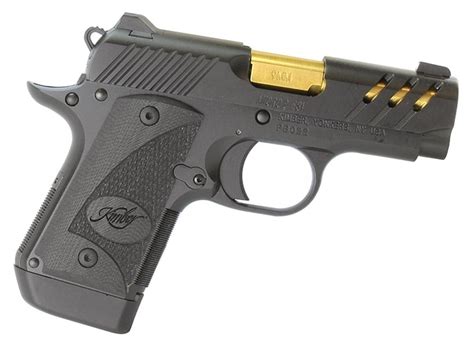 Kimber Micro 9 ESV 9mm Pistol Black TiN Gold Barrel 3 15 Barrel