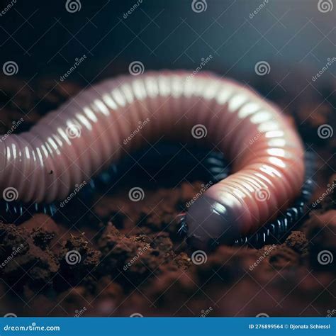 Curious Centipede Exploring The Soil Stock Photography Cartoondealer